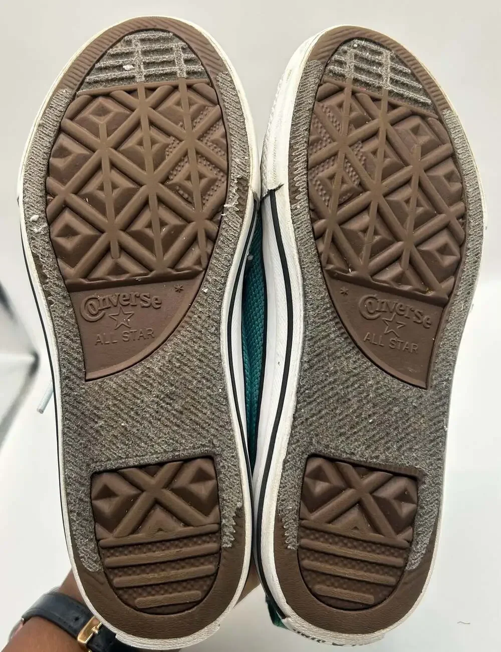 Converse Chuck Taylor All Star Ocean Drip Teal Knit Slip-On Junior Sneakers US 2